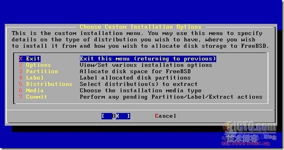 截图六：FreeBSD安装选项