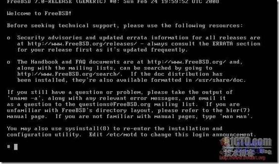 截图25：登录FreeBSD系统